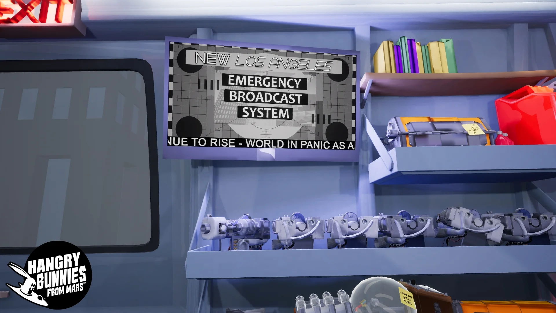 The Critter Death Squad's staging area doubles as the tutorial and game options screen.