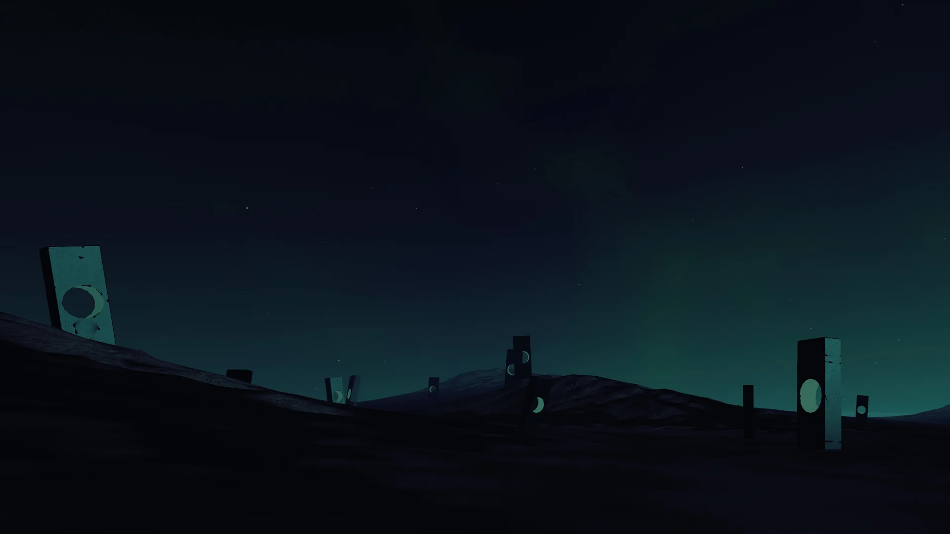 Each Dream starts in darkness and quiet, with simple shapes and muted colors reflected in the waters.