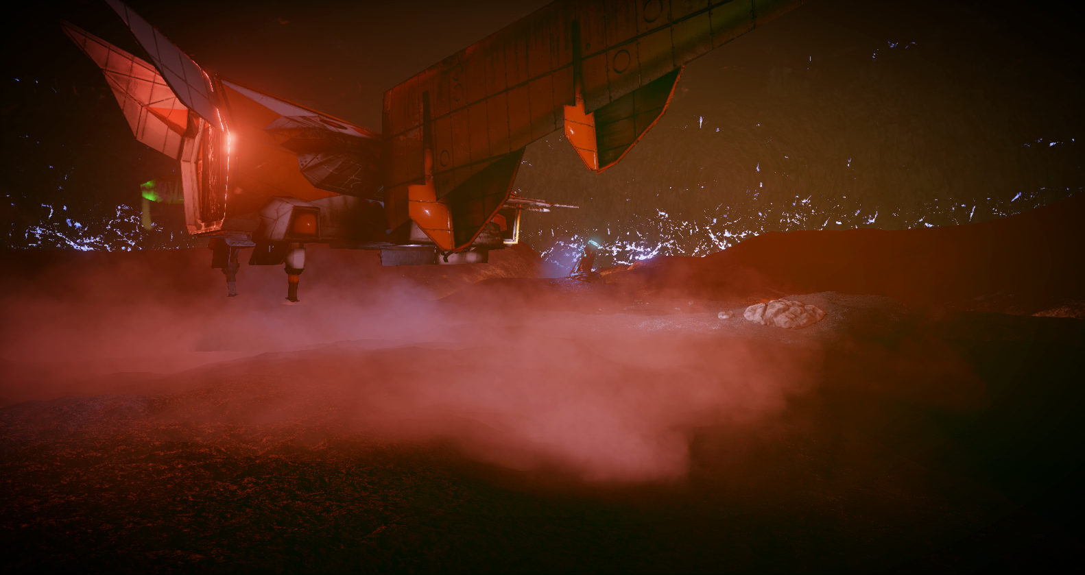 At one point, the ship departs, leaving you stranded on the lava planet.