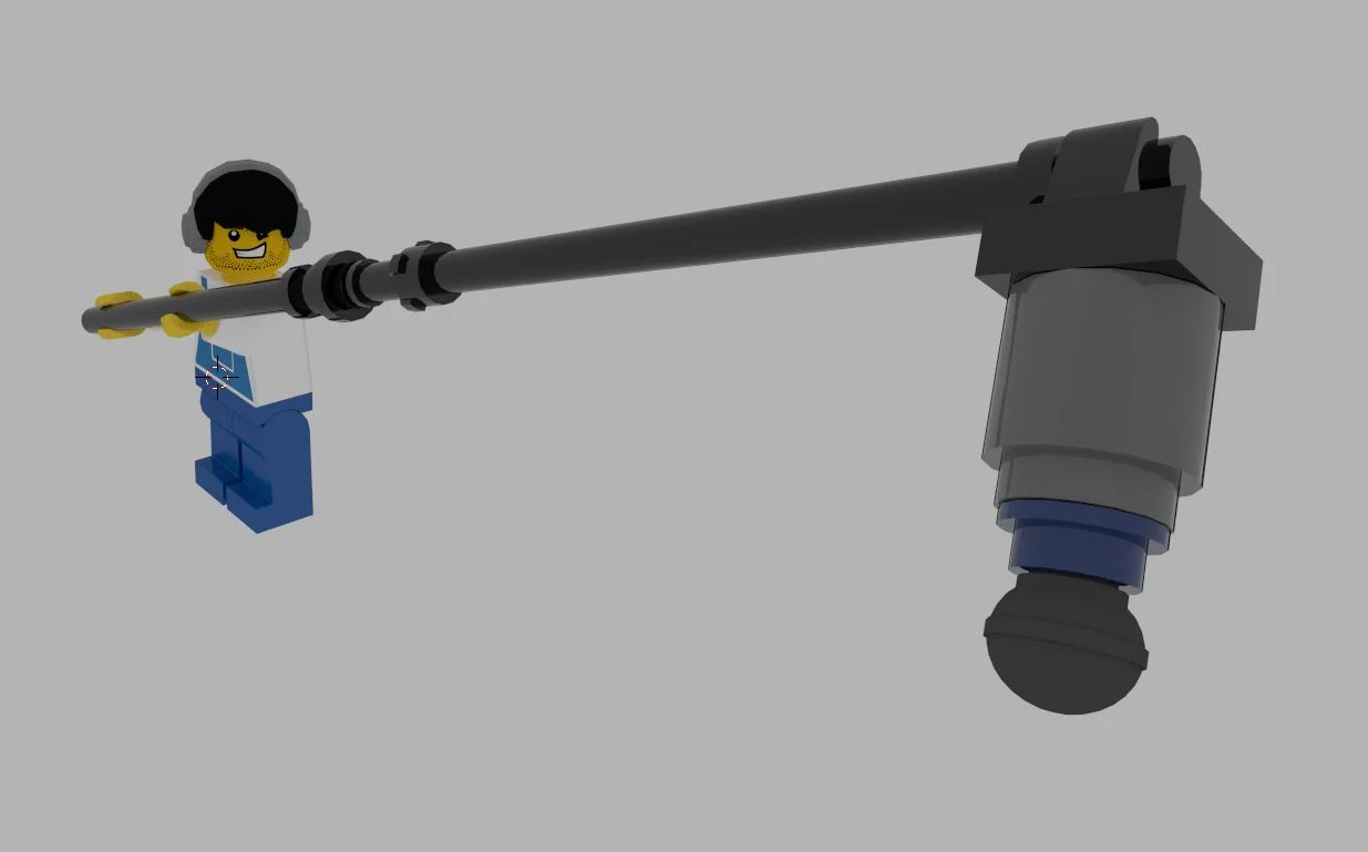 It was fun to create a whole LEGO film crew and the tools they'd need to be 'on set'