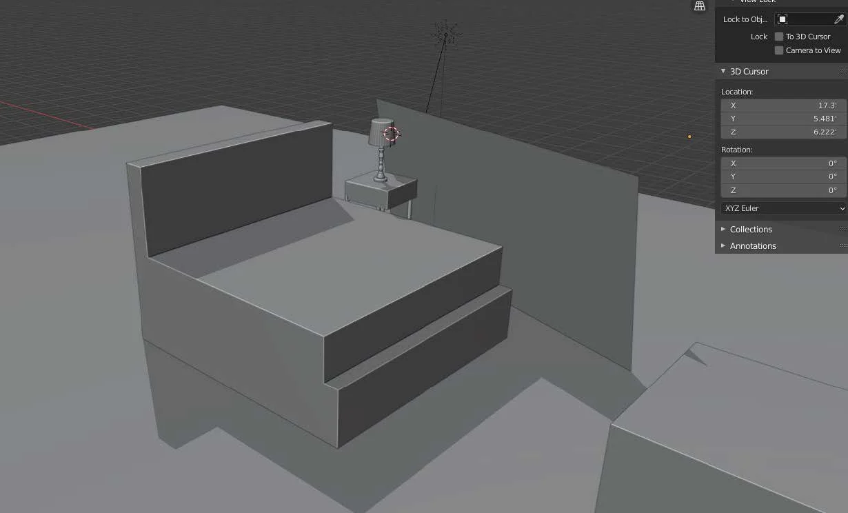 Create simple shapes that will cast shadows onto the 3D ground